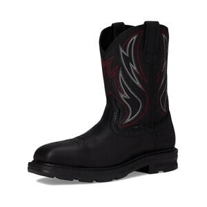 Ariat Mens Sierra Shock Shield Steel Toe Work Boots US 11.5 Wide EU 45 Black GUC